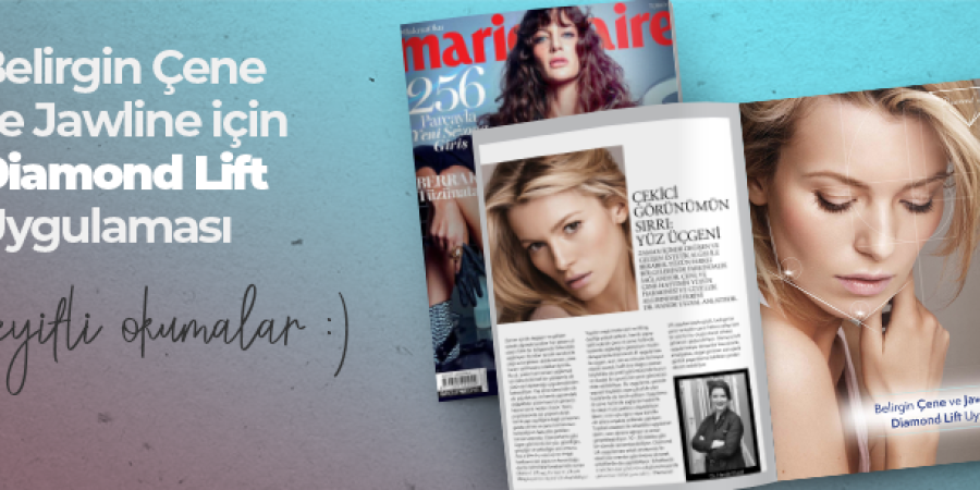 Belirgin Çene ve Jawline için Diamond Lift Uygulaması